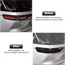 RT-TCZ Smoked Black Tail Light Lamp Cover Guard Trim Decoration Exterior Accessories Compatible with Jeep Grand Cherokee 2021 2022 2023