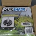 Quik Shade Set of 4 Heavy Duty Weight Plates for Securing Instant and Pop-Up Canopies and Tents,Black