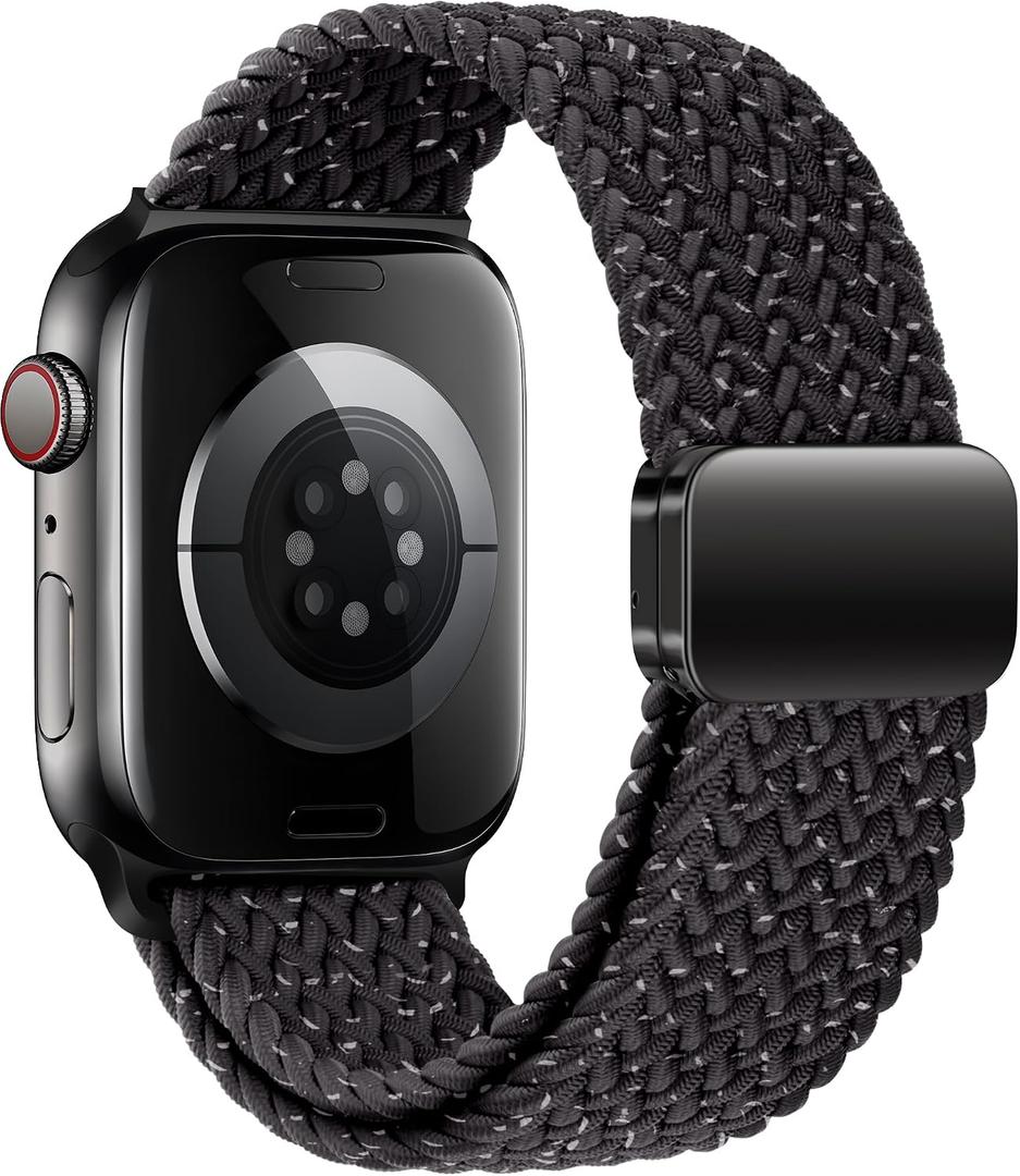 Mazoft Braided Bands With Magnetic Clasp Compatible with Apple Watch Band 44mm/45mm/46mm/49mm/(42mm-series 3 2 1)