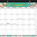 Desk Calendar 2026-2027, Jan 2026 to June 2027, 18 Months Large Calendar 17" x 12" Desktop & Wall Monthly Calendar With Transparent Protect Cover for Home School Office