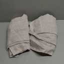 MIULEE Faux Linen Curtains 84 Inch Length 2 Panels Natural Semi Sheer Curtain with Back Tab Rod Pocket, Light Filtering Window Privacy Burlap Drapes for Living Room Bedroom 42W x 84L Linen