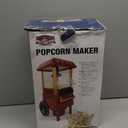 Air Popper Popcorn Maker - Hot Air Popcorn Popper - 6-Cup Vintage Style Oil Free Countertop Popping Machine with Measuring Cap - Movie Night Supplies by Great Northern Popcorn (Red)