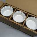 DOWAN Ramekins 6 oz Oven Safe for Creme Brulee Souffle, Porcelain Ramekin for Baking, Classic Style Small Bowls Souffle Dishes Custard Cups for Dipping Sauce, Set of 6, Soft White