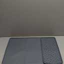 Silicone Coffee Bar Mat 24''x16'' Non-Slip Coffee Maker Mat, Heat-resistant Silicone Mat Detachable Dish Drying Mats for Kitchen Countertops, Waterproof Under Pad (Grey, 24''x16'')