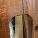 Utoplike Teak Side Table Outdoor, Patio End Table Double Layer, Wooden Coffee Accent Tables for Backyard, Garden, Bed, Living Room, Couch, Two-Tier