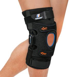 Knee Brace for Men & Women, Hinged Knee Brace with Side Stabilizers, Patella Gel Pad for Maximum Knee Pain Support,Knee Braces for Knee Pain Relief, Meniscus Tear, ACL, MCL Injury or Surgery Recovery (Medium, Black)