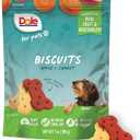 Pack of 3 Dole for Pets Freshly Fetched Dog Biscuits, Apple & Carrot Flavor Dog Treats, 7oz | Flavored with Real Veggies, No Wheat, Corn, Soy, Artificial Flavors, Colors, Preservatives, or Animal Products BB 8/16/26