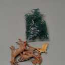 Zomiboo 21 Pcs Forest Animals Figurines Woodland Animal Toys Deer Hunting Cake Decorations Miniature Tree Mold Kits for Birthday Christmas Party Favors