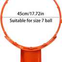 Heavy Duty Adult Standard Size 18" Basketball Hoop Goal Wall Mounted Basketball Rim Diameter 45centimeter/18inch (Special Edition)
