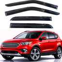KPY Rain Guards Fit for 2013-2019 Ford Escape, Out-Channel Window Visors Vent Wind Deflectors 4PC, Car Accessories for 13-19 Escape