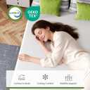 FDW | 5 Inch Twin XL Mattress | Medium Firm | Gel Memory Foam Mattress | White | Bed in a Box, CertiPUR-US Certified | Pressure Relief, Cooling Ventilated Foam | Washable Removable Cover