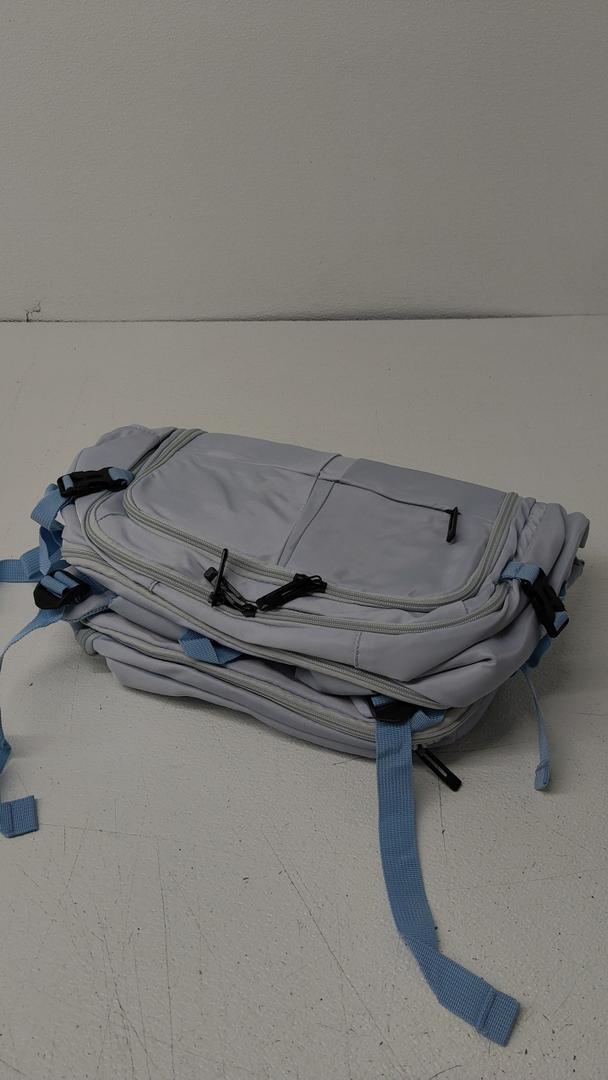 Travel Backpack, 55L Large Carry On Backpack for Men Women, Expandable Luggage Bag Flight Approved Weekender Business Bag, Blue Travel Backpack, 55L Large Carry On Backpack for Men Women, Expandable Luggage Bag Flight Approved Weekender Business Bag, Blue