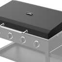 Upgraded Griddle Hinged Lid w/Thermometer for Blackstone 36" Griddle, 36 Inch Griddle Lid Cover Replacement Parts for Blackstone 1554, 2177, 1863, 2151, 1825, 2122, 1818, 1866, 1565, 1841, 1560, 2149