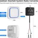 Wireless Doorbell Chime - Compatible with Blink Video Doorbell (2023 release) and Blink Video Doorbell (newest model), 58 Melodies & 5 Volume Levels (1 Video Doorbell Extender 2 Receivers