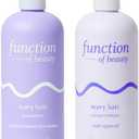 Function of Beauty Wavy Hair Shampoo & Conditioner Set, 11 oz Each - With Fermented Rice Water to Strengthen & Argan Oil to Enhance Glossiness & Natural Shine, Sulfate-Free, Customizable Haircare