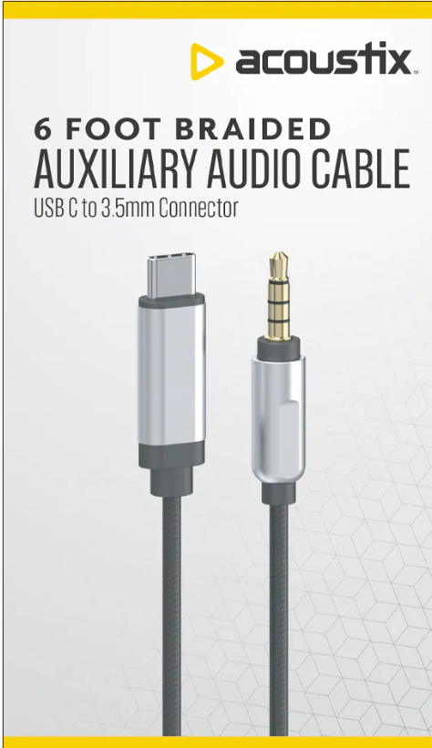 Acoustix™ Auxiliary Braided Audio Cable