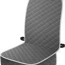 Dog Car Seat Covers, Waterproof Front Seat Cover for Dogs, Scratch-Proof, Nonslip Pet Passenger Seat Cover Protector, Universal Fit for Cars Trucks SUVs, Standard Size, Grey