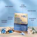 12 Pack Natural Bathroom Cleaner - Bath Shower Bathtub Tub Toilet Tile Cleaning Tablets Refill - Eco-Friendly Product & Cleaning Supplies - 1 Tablet = 17oz Spray (204oz Total) - Ocean Breeze