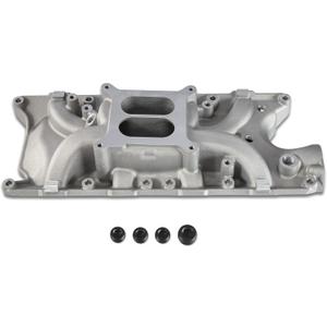 7121 8124 RPM Intake Manifold Aluminum Dual Plane Compatible with Ford Windsor Small Block SBF 1962-2001 260 289 302W V8 Idle-6,500 DM-3212-N Silver