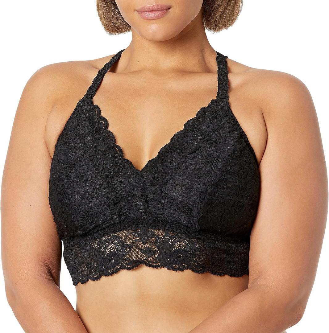 Cosabella Women's Plus Size NSN RCR Girlie Mat Bralet Ext (1X, Black)