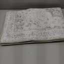 2x3 Vintage Washable Area Rugs for Entryway Soft Non-Slip Bath Mat Boho Medallion Distressed Retro Accent Carpet Floral Low Pile Indoor Throw Rug for Kitchen Laundry Living Room Bedroom, Gray