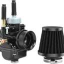 PHBG Racing Carburetor Black Carb with Air Filter for PHBG 50cc 90cc BWS100 for Puch Yamaha Zuma (17mm)