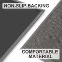 LEKEEPGO Door Mat 17"x29", Non Slip Door Mat Indoor Entrance, Rubber Backing Indoor Door mats Washable Absorbent Low-Profile Doormat Front Entryway Entry Resist Dirt Inside Door Mats, Grey