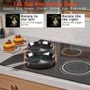 Electric Cooktop 34.25 Inch 5 Burner 8400W High Power 240V
36" Electric Stove 5 Zones Built-in, Knob Control, Timer, Safety Lock, Dual Ring, Cut-out Size: 34.25"x19.3", 220V Hard Wired