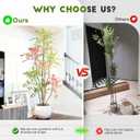 Tall Fake Bamboo Tree Large Artificial Nandina Trees Indoor Outdoor Realistic Floor Plant Faux Plastic Plants Flowers for House Home Living Room Bedroom Office Front Porch Modern Farmhouse Decor