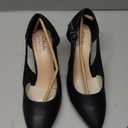 Clarks Women's Kataleyna Rae (6.5 Wide, Black Leather)