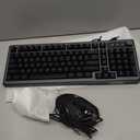 Gaming Keyboard and Mouse Combo - RGB Backlit 14 Lighting Effects, USB Wired Computer Keyboard, 26-Key Anti-Ghosting, Volume Wheel, Quiet Typing, Adjustable DPI Mouse for Gaming & Work, Trueque