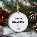 Special Grandson Ceramic Christmas Bauble, Gift for Grandson, Christmas Ornament for Grandson, Special Grandson (V25)