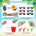 Threan 120 Pcs Pool Beach Party Favors End of Year Gifts for Students Include Beach Balls Sand Buckets Shovels Sunglasses Water Gun Bulk for Ages 3 4 5 6 7 8 Summer Party Supplies Outdoor