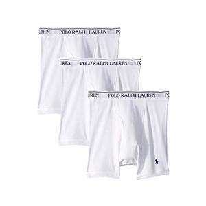 POLO RALPH LAUREN Men's Classic Fit w/Wicking 3-Pack Boxer Briefs (Large)