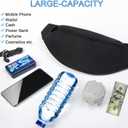 DAITET Crossbody Fanny Pack for Men&Women,Large Waist Bag & Hip Bum Bag with Adjustable Strap for Outdoors Workout Traveling Casual Running Hiking Cycling (Nylon green)