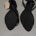 Susanny High Heels for Women Pointed Open Toe Strappy Chunky Block Heels Ankle Strap Stiletto Kitten Heeled Sandals Wedding Bridal Party Prom Sexy Dress Shoes (10, Black)