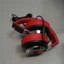 COOSII Over Ear Headphones Wired, AC01 Corded Stereo Headsets with Microphone Volume Control for Adults Teens Kids 3.5mm Jack for Chromebooks, Laptop, Computer, Tablets, Travel (Black Red)