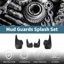 Mud Flaps Splash Guards for Toyota 4 Runner (With Wheel Eyebrow) 2010-2022 Front & Rear Mud Guards W/Mount Accessories
