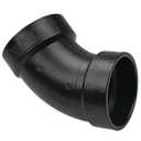 NIBCO Fig No U5806, 3 in. ABS DWV 45 Degree Elbow Hub, Solvent Weld