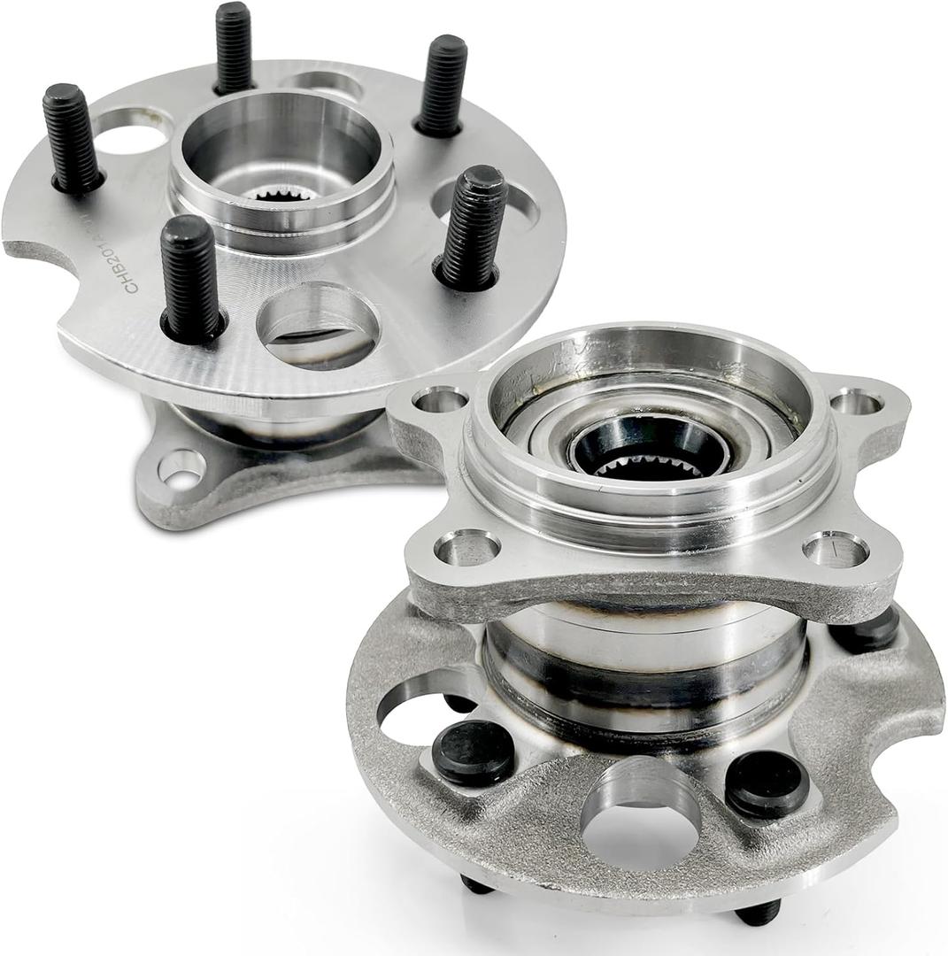 Pair 512284 Rear Wheel Bearing Hub Assembly Compatible with Toyota Highlander 2004-2013 Venza 2009-2015, Hub Bearing for Lexus RX330 2004-2006 RX350 2007-2009, 06 07 08 RX400H, AWD Only, 5 Lug w/ABS (OE Size)