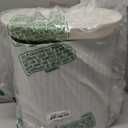 1.8 Gallon Bathroom Trash Can with Press-Top Lid, Small White Stainless Steel Garbage Can, Removable Inner Bucket, Slim Narrow Space Saving for Bedroom, Office