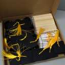 Breling 48 Pcs Mini Graduation Cap Decorations 2026 Black Felt Small Grad Cap with Gold Tassel & Scroll Diploma Decor Hat Cupcake Bottle Toppers Table Centerpieces for Grad Party Supplies