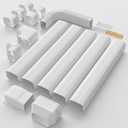 Mini Split Line Set Cover 5" 20Ft, PP Line Hide Cover Kit UV-Proof
