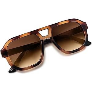livho Trendy Polarized Square Aviator Sunglasses Women Men Square Eyewear Frame, Retro Sun Glasses for Women Men 2025 Shades