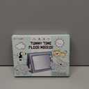 Dr.Rapeti Soft Tummy Time Book Baby Safe Mirror with Teether Crinkle Pages Tummy Time Mirror High Contrast Montessori Sensory Toy Tummy Time Toy for Newborn Baby Infant for 0+