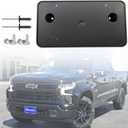 Front License Plate Frame for 2022 2023 2024 2025 2026 Chevy Silverado 1500 Front Bumper License Plate Holder Mounting Bracket Cover Replace# 86772168 Partslink# GM1068250