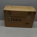 3Ft Pre-Lit Artificial Christmas Tree Tabletop with AC-Powered 100 Warm LED Red Berries Pine Cone Pine Needle, Greenery Potted Christmas Tree for Indoor, Porch, Outdoor