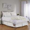 BLISSFORD Tailored Bed Skirt - Full Size Bed 14-Inch Drop - Premium Cotton Blend Pleated Dust Ruffle with Split Corners