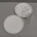 6 inch Matte Wihte Ceramic Plant Saucer (2 Pack)-Ceramic Drainage Tray for Plant Pot (White)