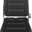 Universal Tractor Seat with Adjustable Backrest and Slide Compatible with Forklifts Excavators Golf Carts Dozers Tractors Lawn Mower